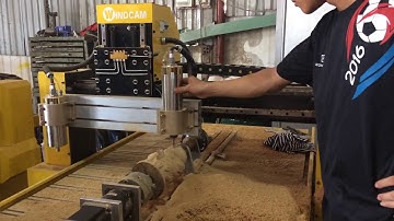 Máy cnc mini 9015-2 kết hợp trục xoay A