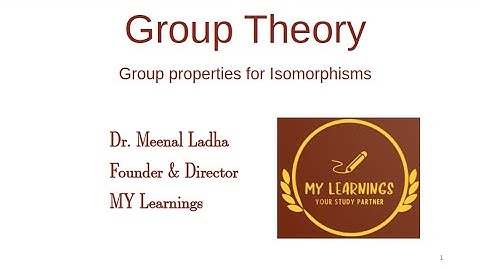 #104: Group properties for isomorphisms