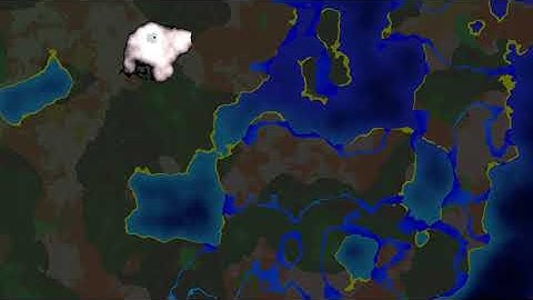 Procedural terrain with oceans, rivers, lakes, biomes - Perlin noise - Shadertoy