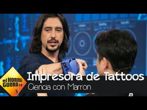 Marron brings the tattoo printer - El Hormiguero 3.0