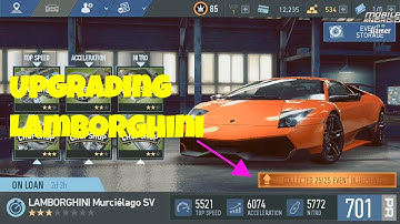 Need for Speed : No Limits ios Android upgrade - Lamborghini Murcielago SV