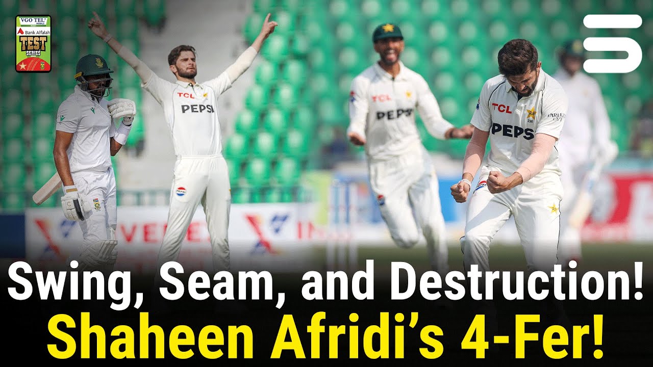 Shaheen’s 4 Wickets – Game Changer for PAK | PAK vs SA Test Series 2025 | 1st Test Day 4 | M3U1U