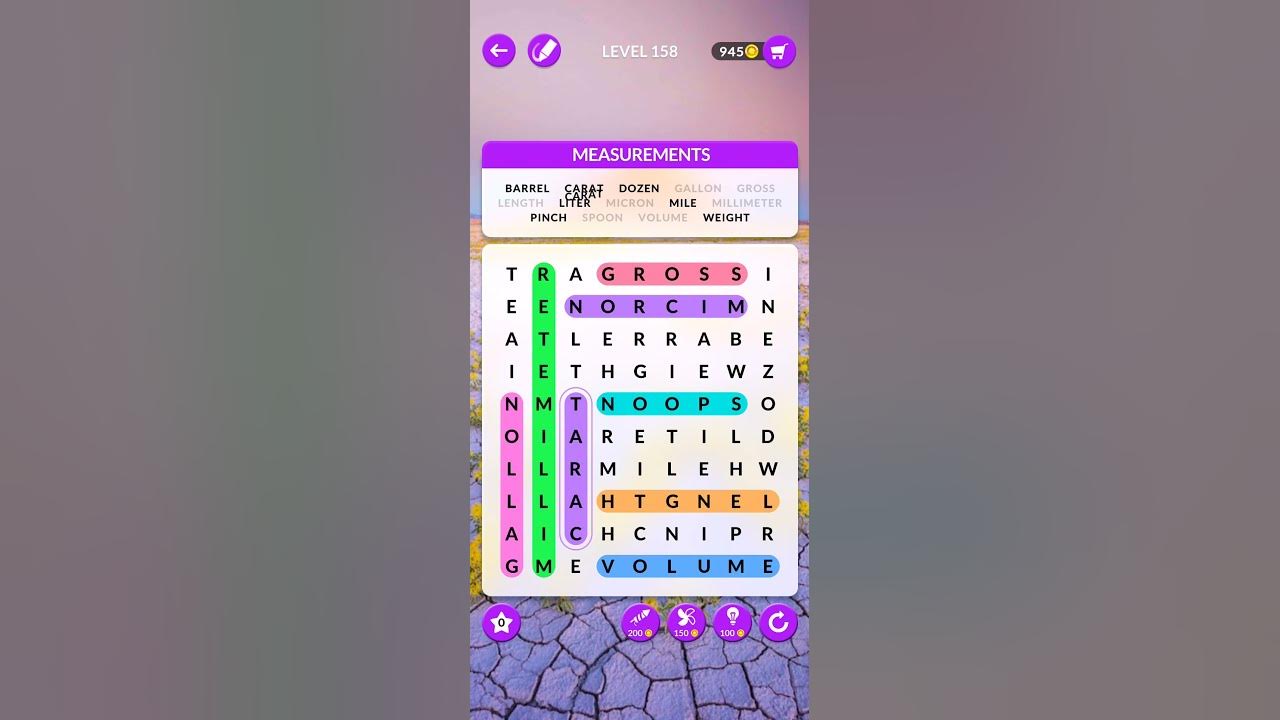 Wordscapes Search | Level 158 - YouTube