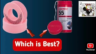 Teflon tape VS Loctite 55 thread sealant string [How to stop leaks]