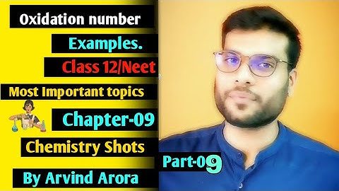 Some important oxidation number examples class 12th/Neet by #a2sir {Arvind Arora}