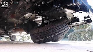 How to release a spare tire in a Ford Transit screenshot 3