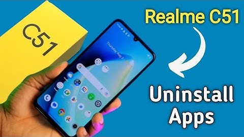 how to uninstall apps Realme c51, how to delete apps