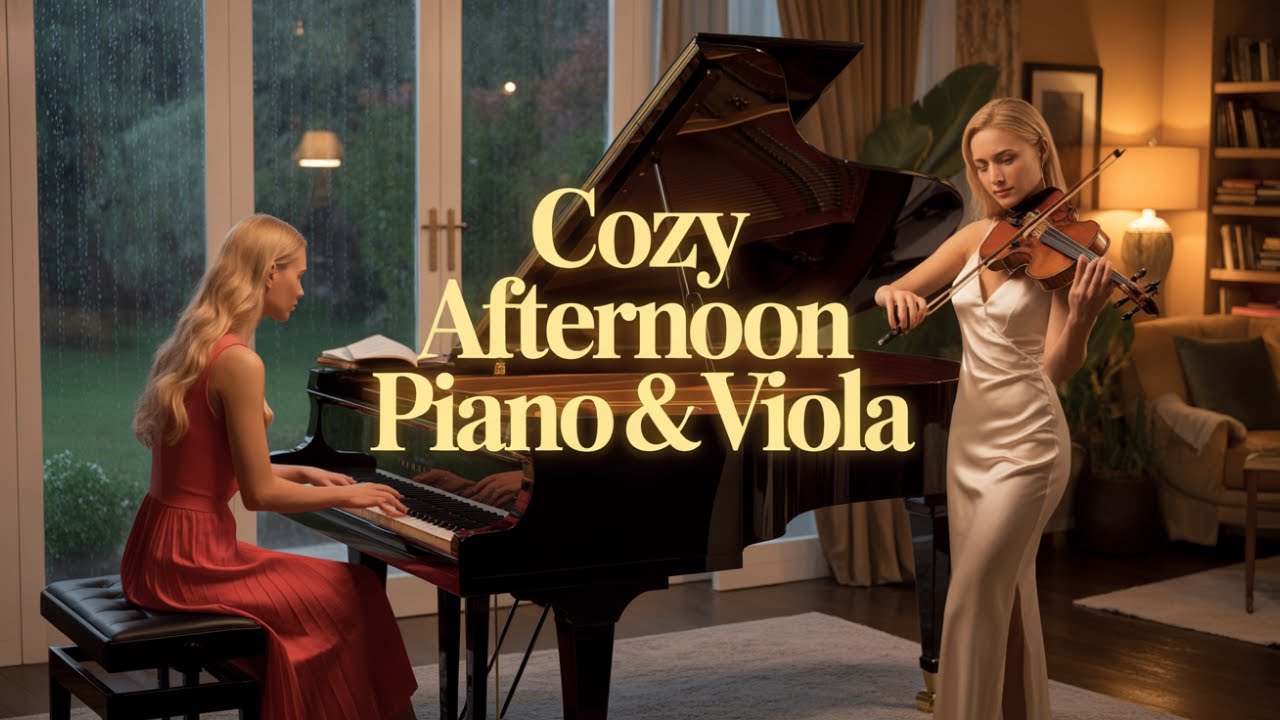 Soft Rainlight Piano & Viola — Cozy Afternoon Music for Focus, Study & Relaxation
