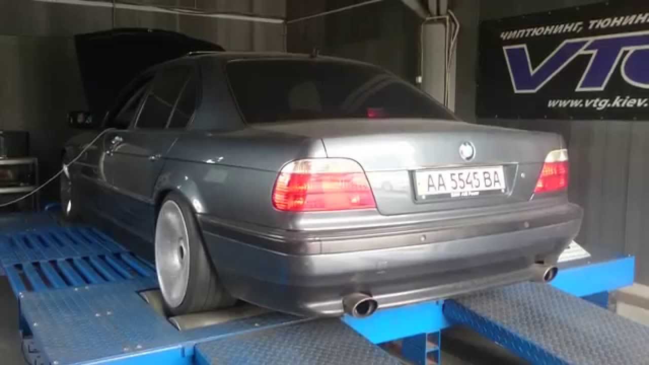 Dyno E38 M62B44TU - YouTube