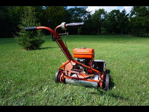 Jacobsen greens mower 22. Fixing a 1950's reel mower. 