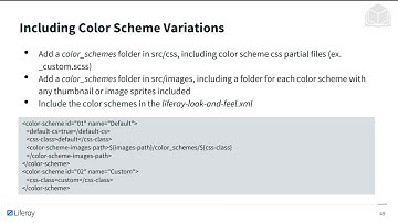 Configuring the Theme 7.3