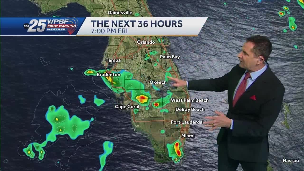 Rain chances this weekend across South Florida - YouTube