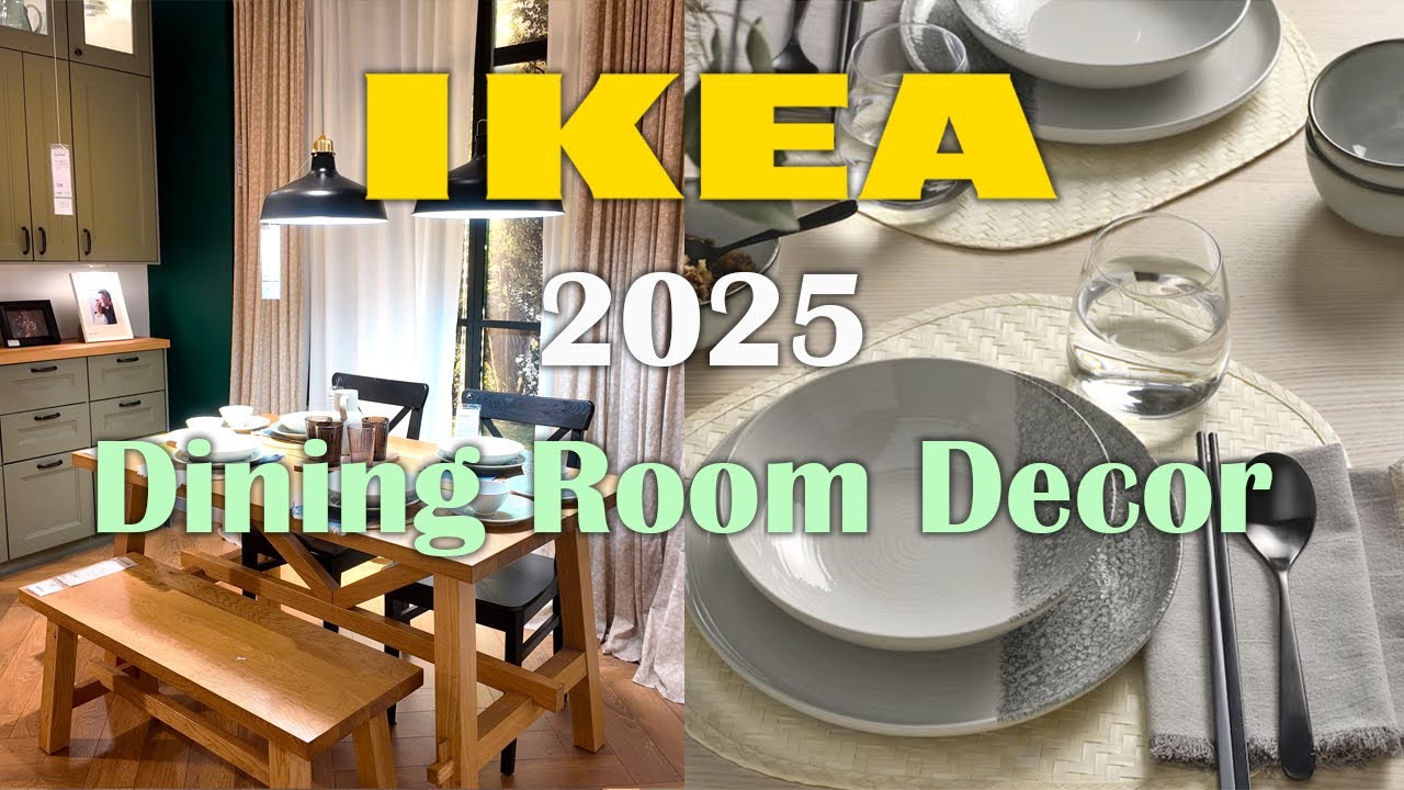 New IKEA Dining Room Ideas 2025 | Beautiful Setups, Tableware & Affordable Decor