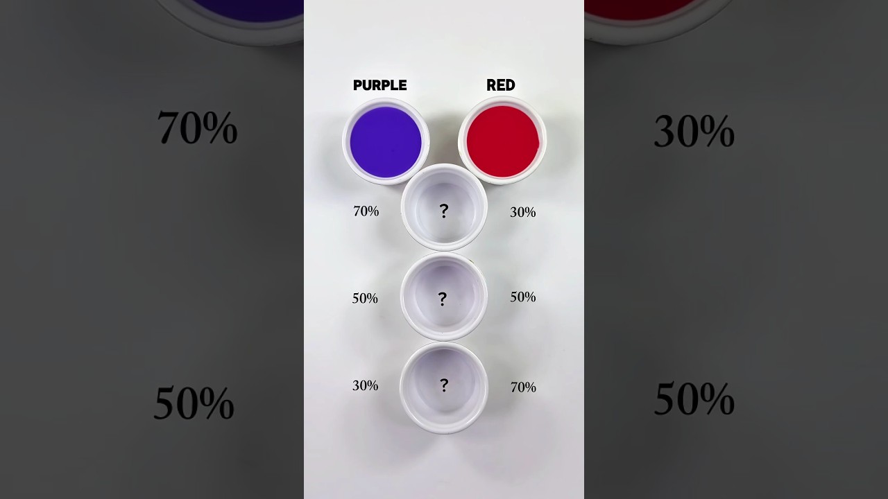 Let's Mixing Purple + Red color Mixing 😍 