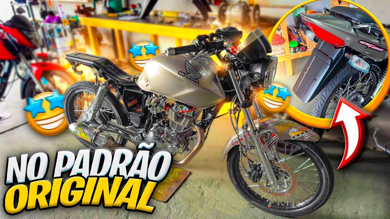 MONTEI A TRASEIRA ORIGINAL DA 150 AGORA MOTO DESCARACTERIZADA É PÁTIO 😭 [ TÃO EMBAÇANDO COM TUDO ] 