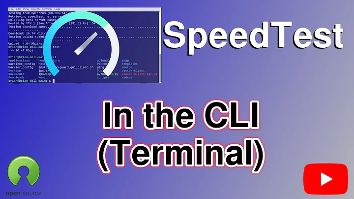 2 Terminal speedtest apps - Open Source, Free, and easy to install.  Know your bandwidth in a shell.