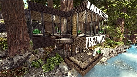 Ark Survival Evolved: Modern Treehouse Speed Build