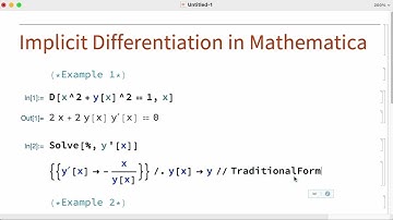 Implicit Differentiation in Mathematica