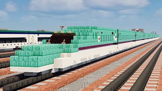 Minecraft E5 Series Shinkansen Train Tutorial
