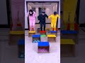 The Box Jumping Challenge Is So Exciting, Give It A Try!! # Funnyfamily #Partygames #Familygames image