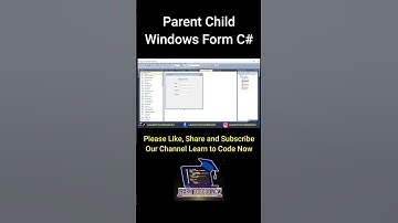 BEST WAY to Create a Parent Child Windows Form Application in C# #shorts #csharp #application