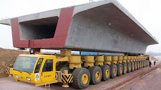 World Amazing Modern Biggest Bridge Construction Machines  Incredible Biggest Oversize Load Truck