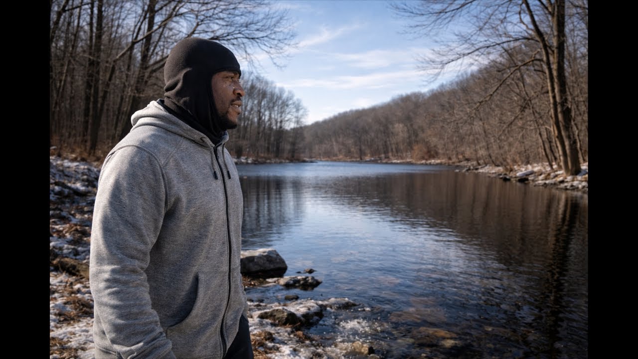 Walking by the Ice Cold Waters, Snowstorm on the Way - YouTube