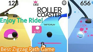 ROLLER COASTER Game  #ROLLERCOASTER | Best Zigzag Game screenshot 2