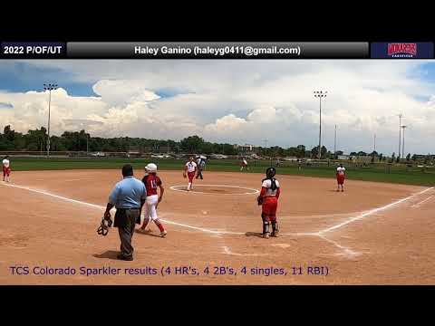 Haley Ganino - 2022 P/OF/UT - Colorado Sparkler (4 HR's, 4 2B's, 4 sin