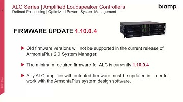 Community Amplified Loudspeaker Controllers & ArmoníaPlus Overview Webinar