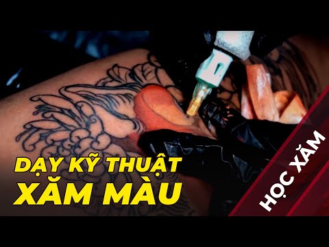 Video Kỹ thuật Xăm Màu Có Sử Dụng Thuốc Tê ???? Học Xăm Online... - youtube