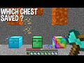 only ONE CHEST can SAVED in this TRAP DIAMOND CHEST or EMERALD CHEST or RAINBOW CHEST in Minecraft !