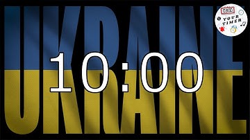 10 Minutes - 600 Seconds Countdown Timer with a Sound Effect! - Stop War in Ukraine! - Your Timer