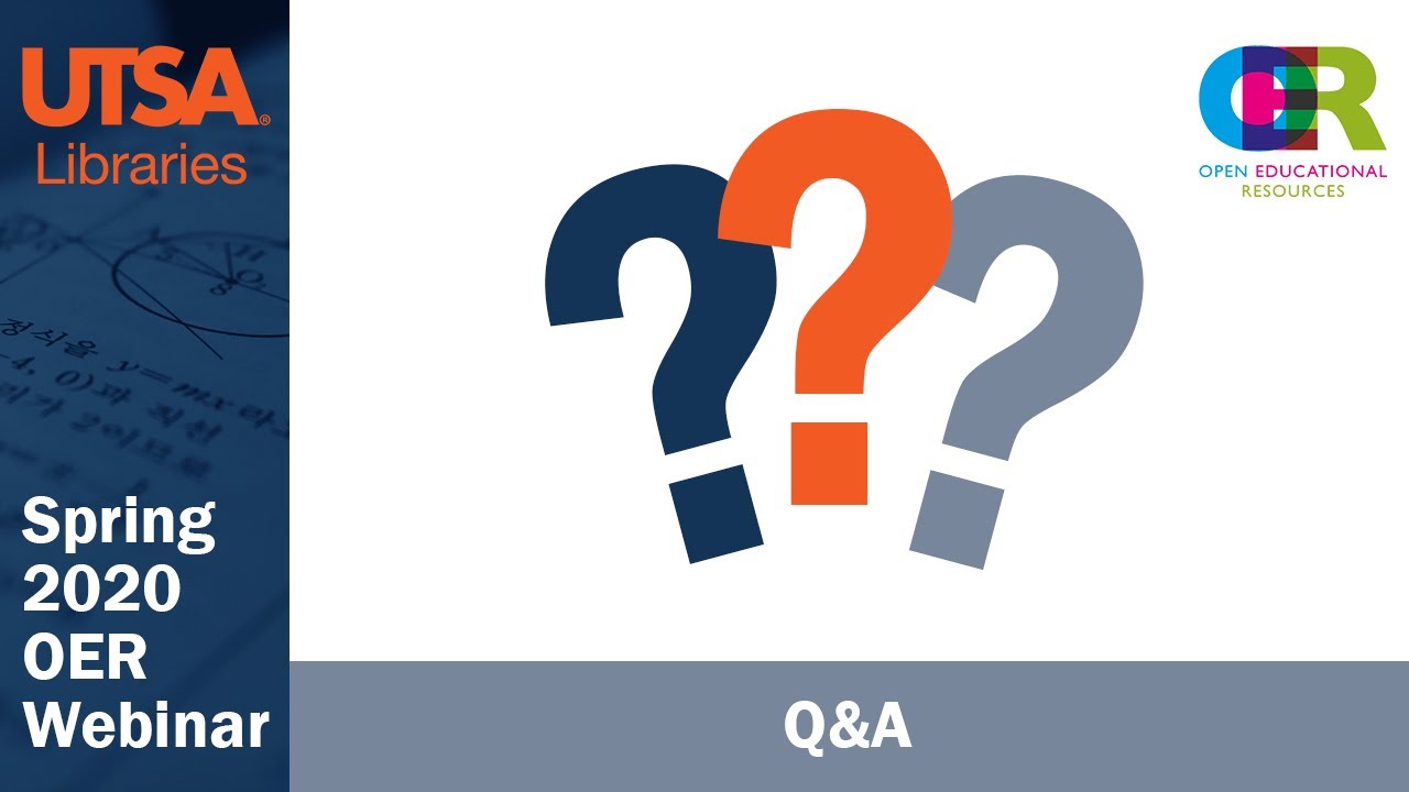 OER Zoom inar Q&A Session YouTube
