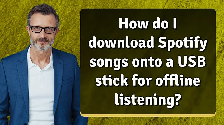 How do I download Spotify songs onto a USB stick for offline listening?