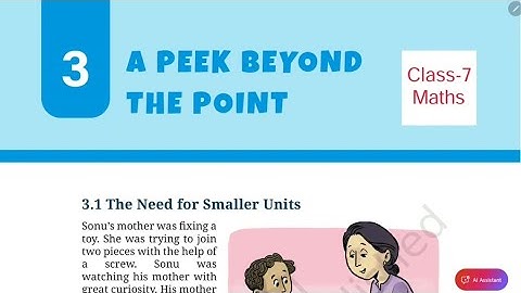 A Peek Beyond The Point / Class-7 Maths NCERT Ganita Prakash Chapter-3 Explanation By-KV Teacher 