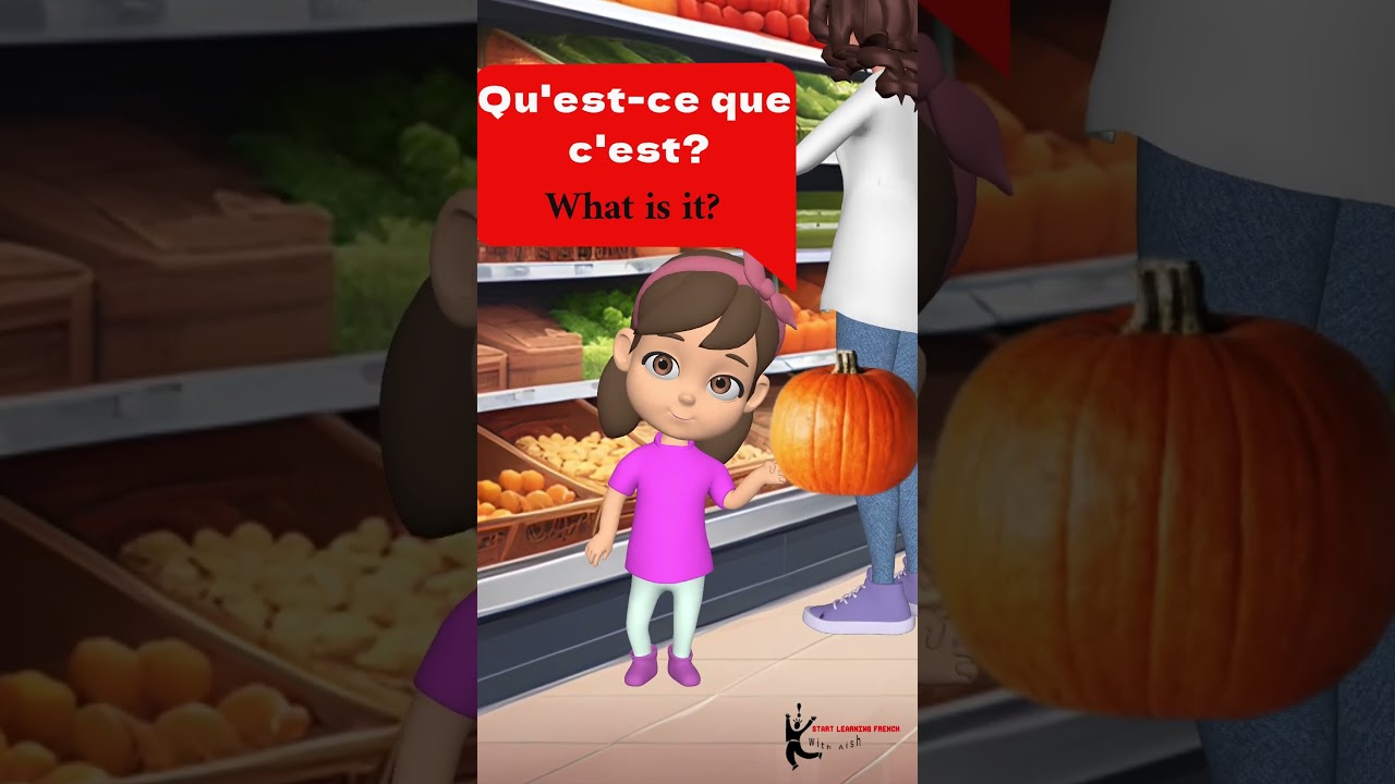 Selecting the Fresh  Fruits at the Supermarket in French 