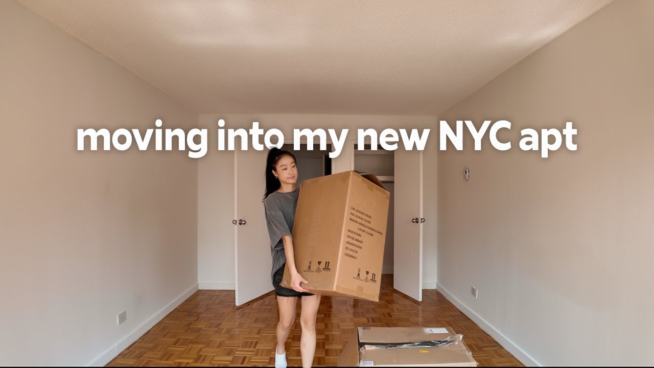 NYC MOVING VLOG | moving into my new apartment & empty apt tour