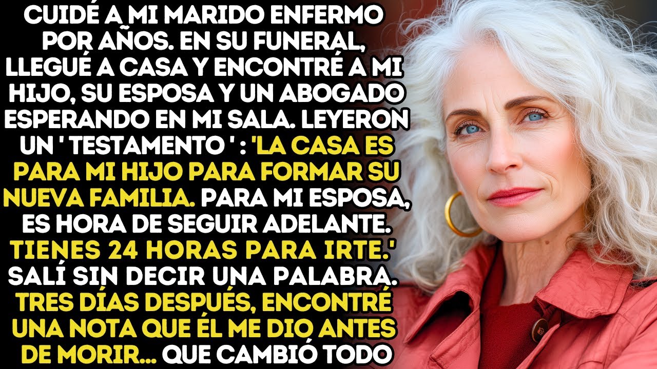 Cuando Regresé Del Funeral, Mi Hijo Dijo: Papá Me Dejó Todo. Tienes 24 Horas Para Empacar