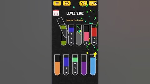 Water sort puzzle level 9362