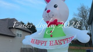 Easter display 2024 day and night!