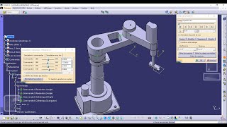 CATIA V5 ROBOT ARM DMU KINEMATICS