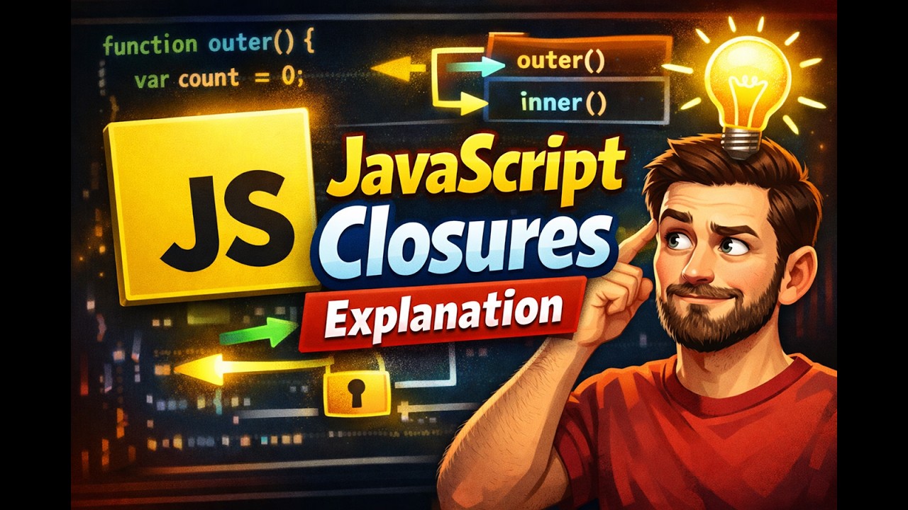 JavaScript Closures – Explained with Examples - YouTube