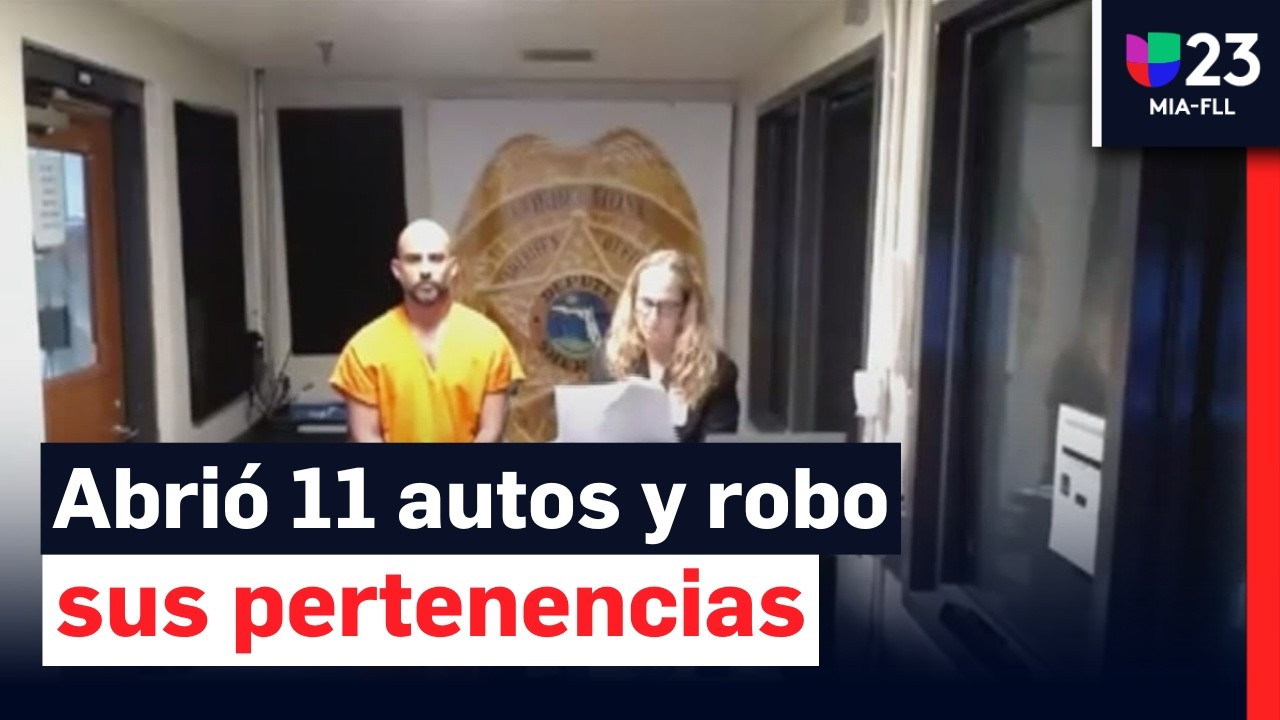 Arrestan a hombre acusado de decenas de robos en carros en Miami-Dade