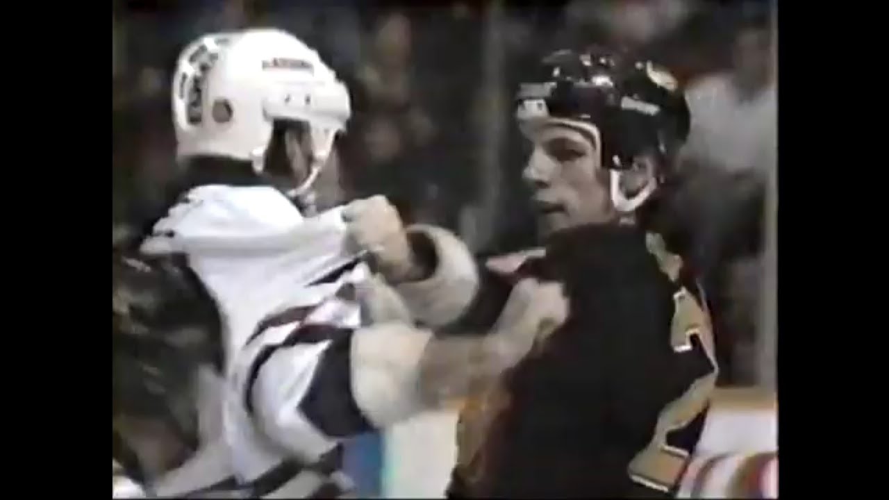 Blackhawks - Canucks rough stuff 1/30/92