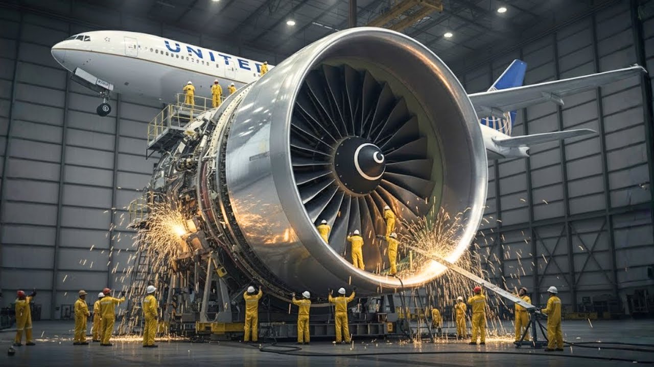 How The Engine Of Boeings MASSIVE 777 Is Made