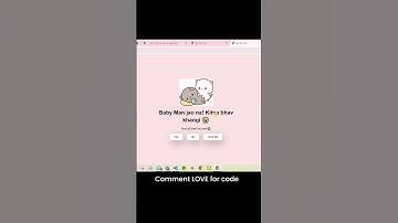 Express Love to Crush HTML,CSS,Javascript #coding #shorts
