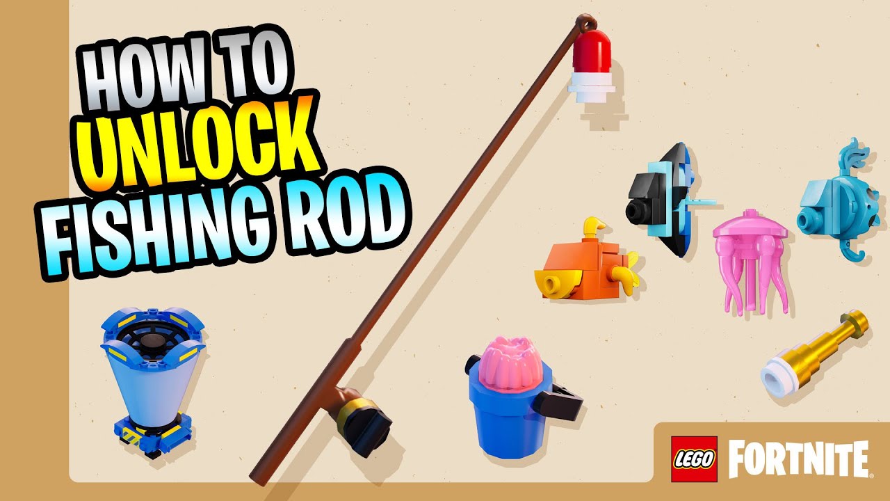 How To Unlock New Fishing Rod, Compass, And Spyglass In Lego Fortnite! 