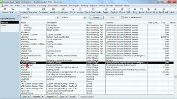 Intuit QuickBooks 2011 Tutorial: Items List | K Alliance