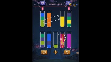 water sort puzzle level 1295 , sort water color puzzle level 1295 #shorts